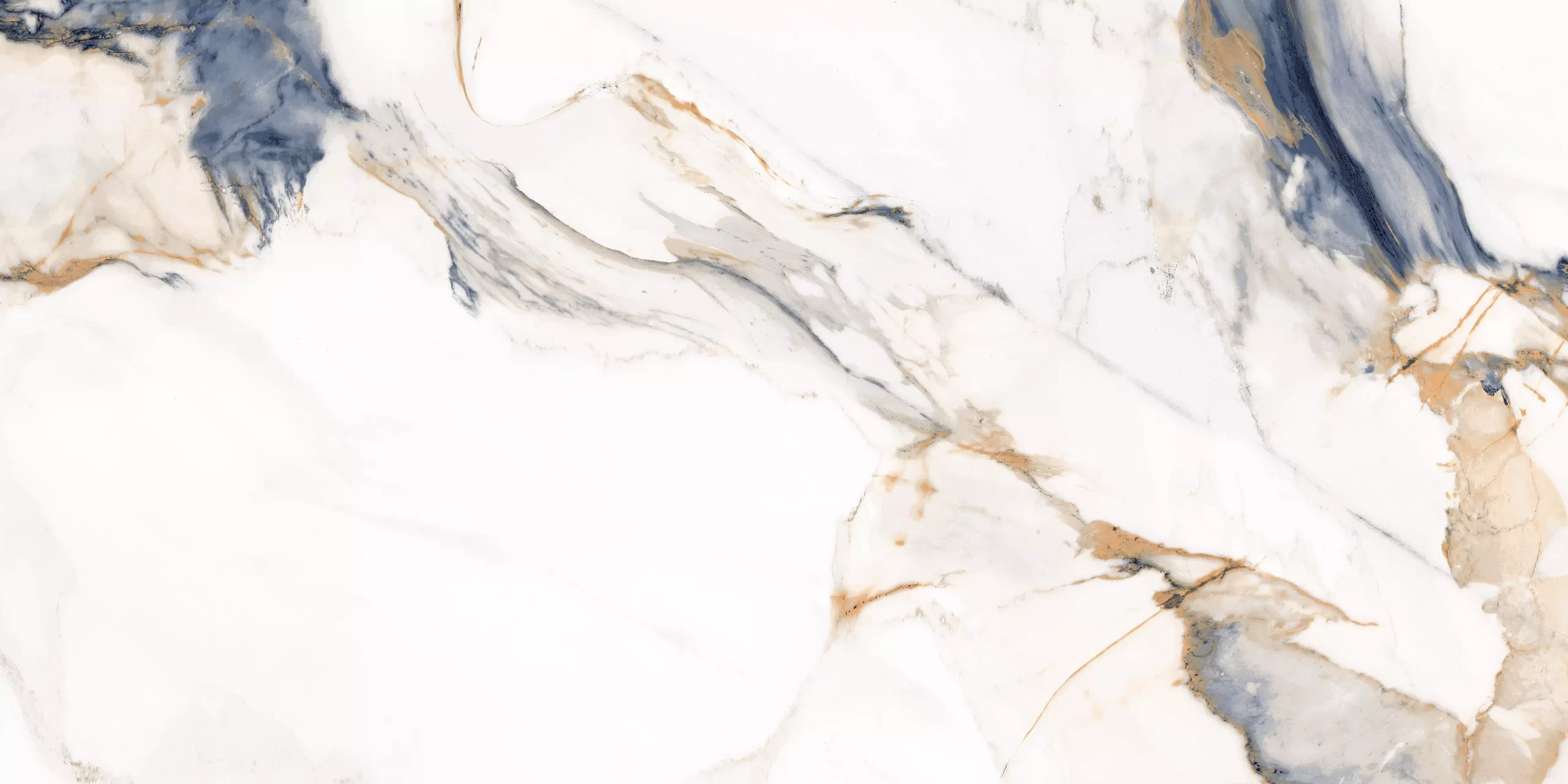Zara Blue Glossy Porcelain Tile 24X48