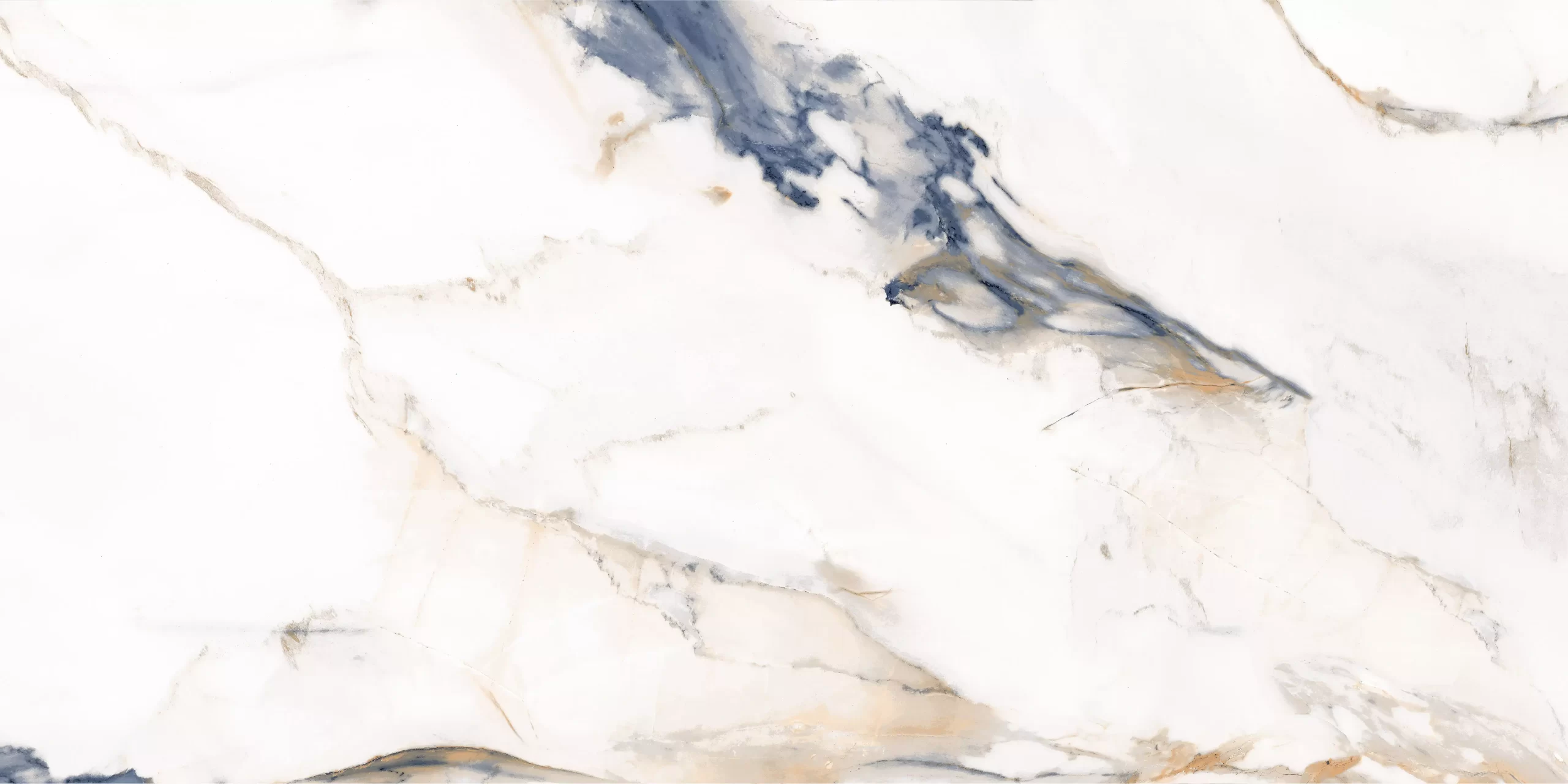 Zara Blue Glossy Porcelain Tile 24X48