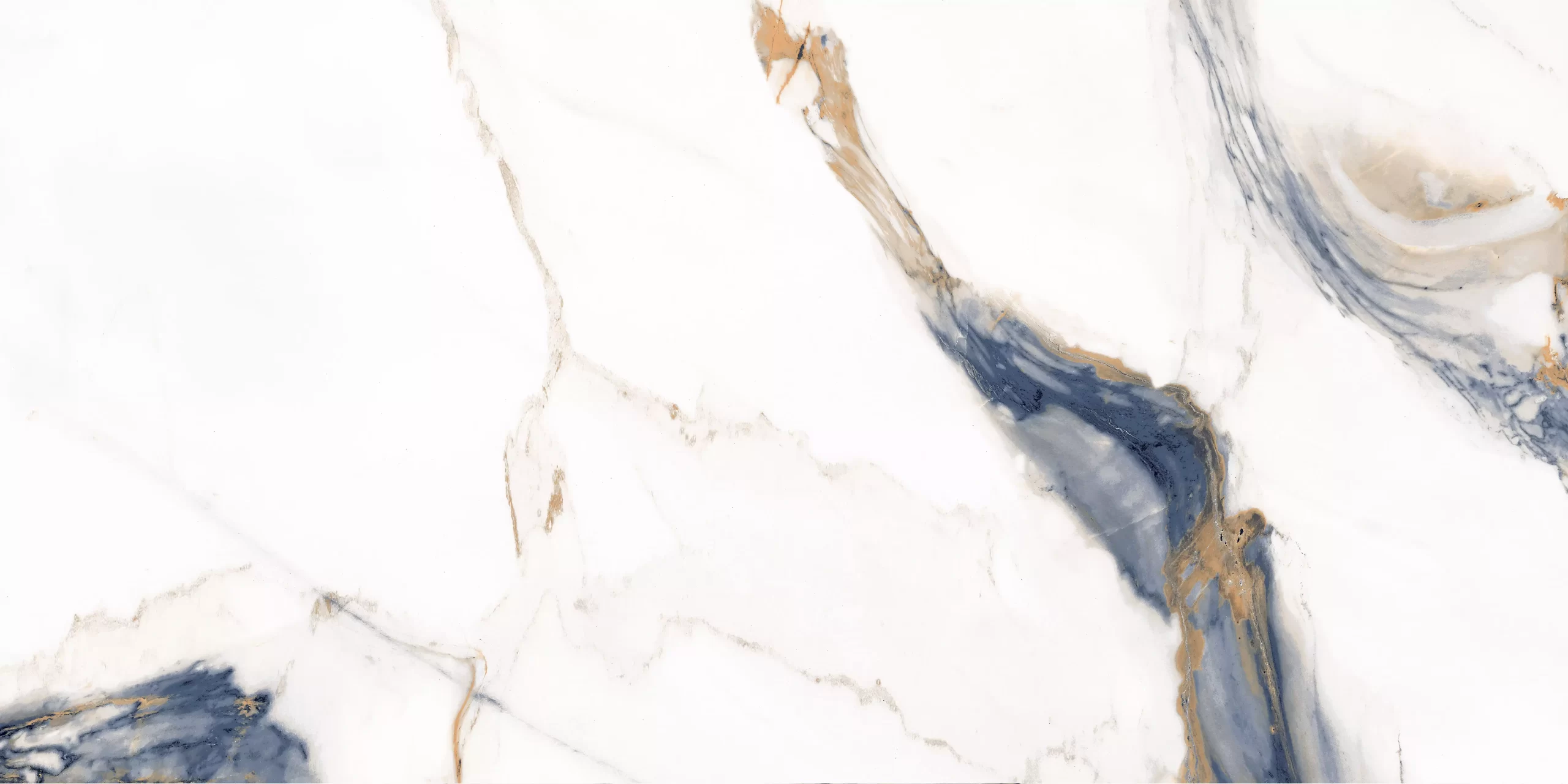 Zara Blue Glossy Porcelain Tile 24X48