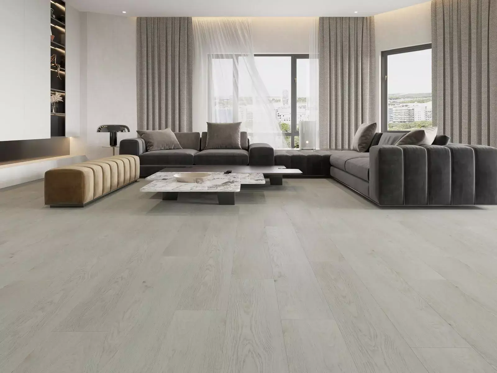 Och White Organic Waterproof Flooring, laminate flooring, laminate water resistan, Scratch-Resistant Flooring