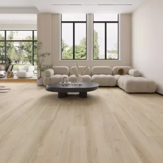 Och Cream Organic Waterproof Flooring, laminate flooring, laminate water resistan, Scratch-Resistant Flooring