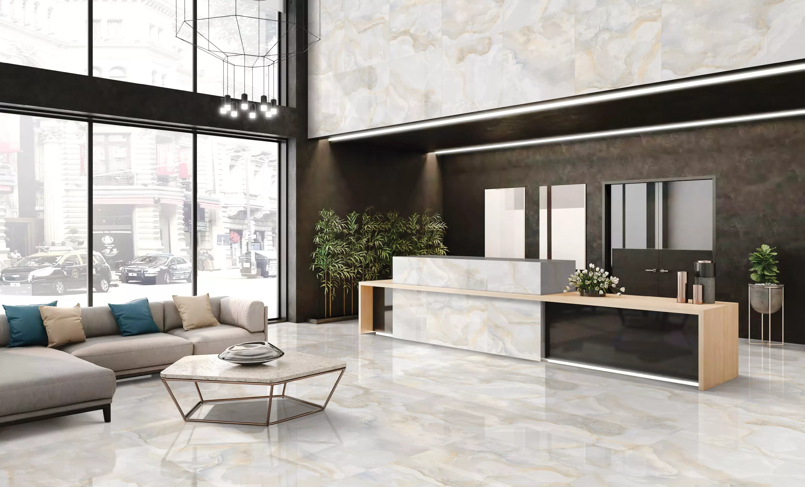 Cloud Brown Porcelain Tile β elegant marble-look porcelain in rich brown tones with natural veining. Designed for both floors and walls, this durable and water-resistant tile is ideal for kitchens, bathrooms, and living areas. Combines the luxurious beauty of marble with the strength and easy maintenance of porcelain.