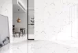 Statuario Classic Marble Look Glossy Porcelain Tile