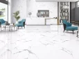 Statuario Classic Aqua Porcelain Tile — stunning marble-look porcelain with a bright white base accented by elegant aqua-toned veining. Perfect for floors and walls, this durable and water-resistant tile adds a touch of luxury and uniqueness to kitchens, bathrooms, and living spaces. Combines the elegance of Statuario marble with the resilience and easy maintenance of porcelain.