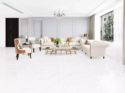 Luna Carrara porcelain tile, carrara marble look porcelain, white marble look tile, polished porcelain tile, matte porcelain tile, marble effect porcelain, porcelain flooring, porcelain wall tile, luxury porcelain tile, bathroom porcelain tile, kitchen porcelain tile, living room porcelain flooring, carrara white porcelain slab, carrara porcelain 32x32, carrara porcelain 24x48