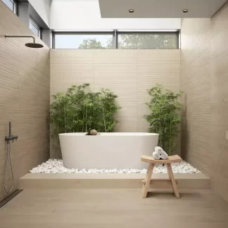 Clash Wood Beech Porcelain Tile — realistic beech wood-look porcelain with warm natural tones and authentic grain detail. Durable, water-resistant, and perfect for floors and walls in kitchens, bathrooms, and living areas. Combines the warmth of wood with the resilience and low maintenance of porcelain.