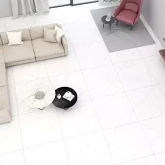 Marble Carrara Matte Satin Porcelain Tile β a refined marble-look porcelain inspired by Carrara stone, featuring delicate grey veining on a soft white background. Its matte satin finish provides a natural yet elegant touch while ensuring durability, water resistance, and easy maintenance. Perfect for sophisticated floors and walls in kitchens, bathrooms, and modern living areas.