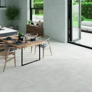 Bellevue White Porcelain Tile β a timeless marble-look porcelain in crisp white tones with subtle veining for refined elegance. Available in polished or matte finishes, it brings sophistication and brightness while ensuring durability, water resistance, and easy maintenance. Perfect for stylish floors and walls in kitchens, bathrooms, and living areas.