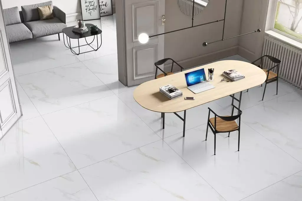 Marble Carrara Gold Polished Porcelain Tile β a luxurious marble-look porcelain inspired by classic Carrara stone, enhanced with elegant golden veining and a polished glossy finish. Its refined design combines sophistication and brightness with the durability, water resistance, and easy maintenance of porcelain. Perfect for elegant floors and walls in kitchens, bathrooms, and upscale living spaces.