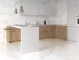 Marshall Gold Porcelain Tile — a luxurious marble-look porcelain featuring a white background with elegant golden veining. Its refined design adds warmth and sophistication, available in polished or matte finishes for versatile use. Durable, water-resistant, and easy to maintain, it’s perfect for creating elegant floors and walls in kitchens, bathrooms, and modern interiors.