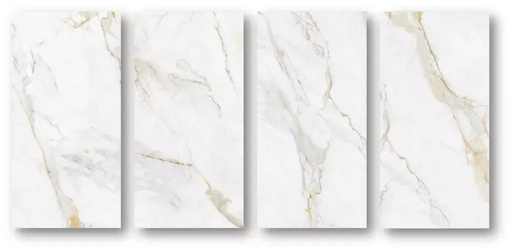 Marshall Gold Porcelain Tile — a luxurious marble-look porcelain featuring a white background with elegant golden veining. Its refined design adds warmth and sophistication, available in polished or matte finishes for versatile use. Durable, water-resistant, and easy to maintain, it’s perfect for creating elegant floors and walls in kitchens, bathrooms, and modern interiors.