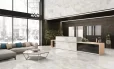 Cloud Sky Onyx porcelain tile featuring a soft sky-inspired blend of blues, whites, and onyx-style veining. Offers a luxurious polished finish ideal for creating elegant, modern floors and statement walls.