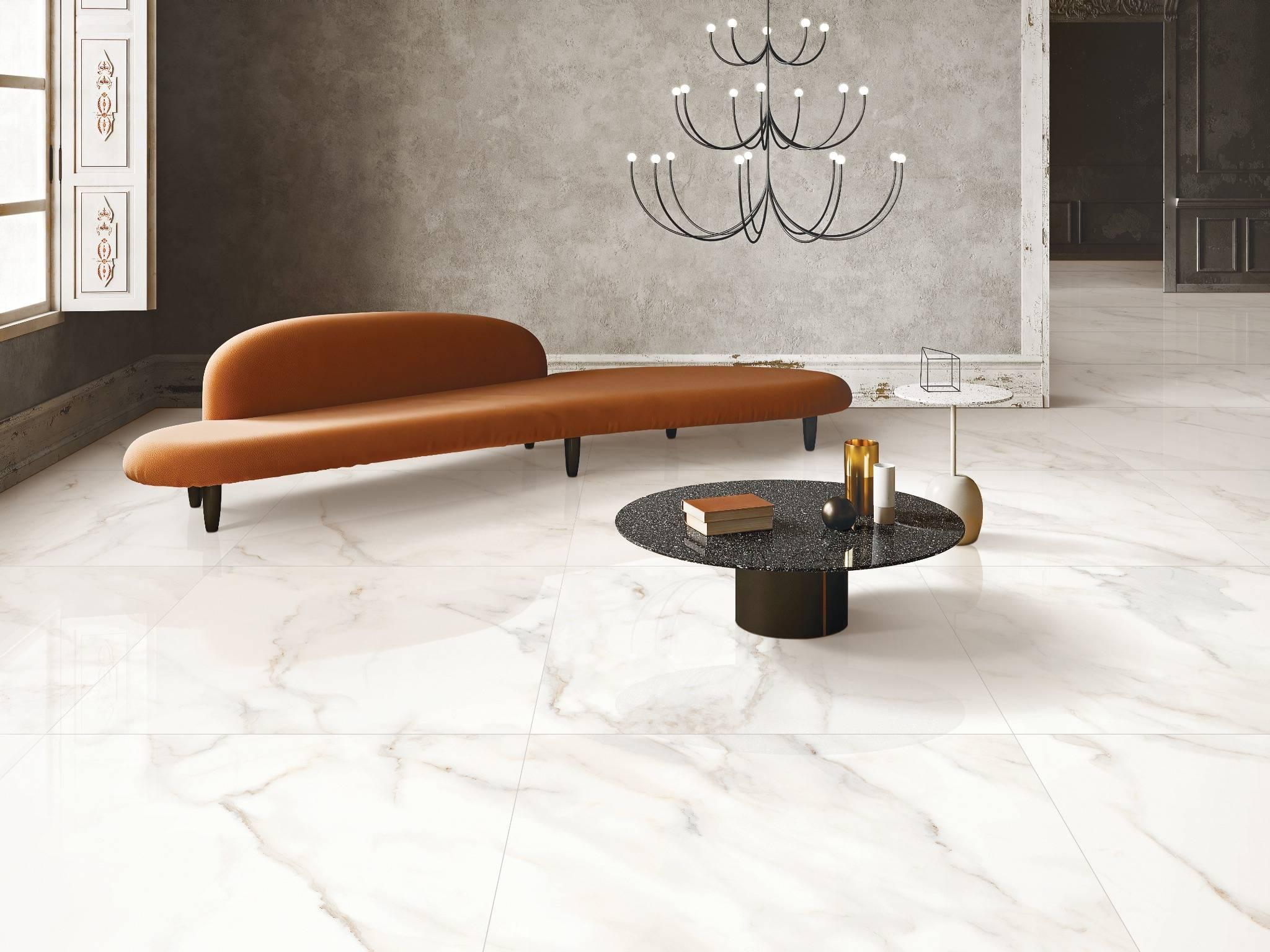 Marbella Venato porcelain tile flooring in Tampa FL installed by The Flooring District"
