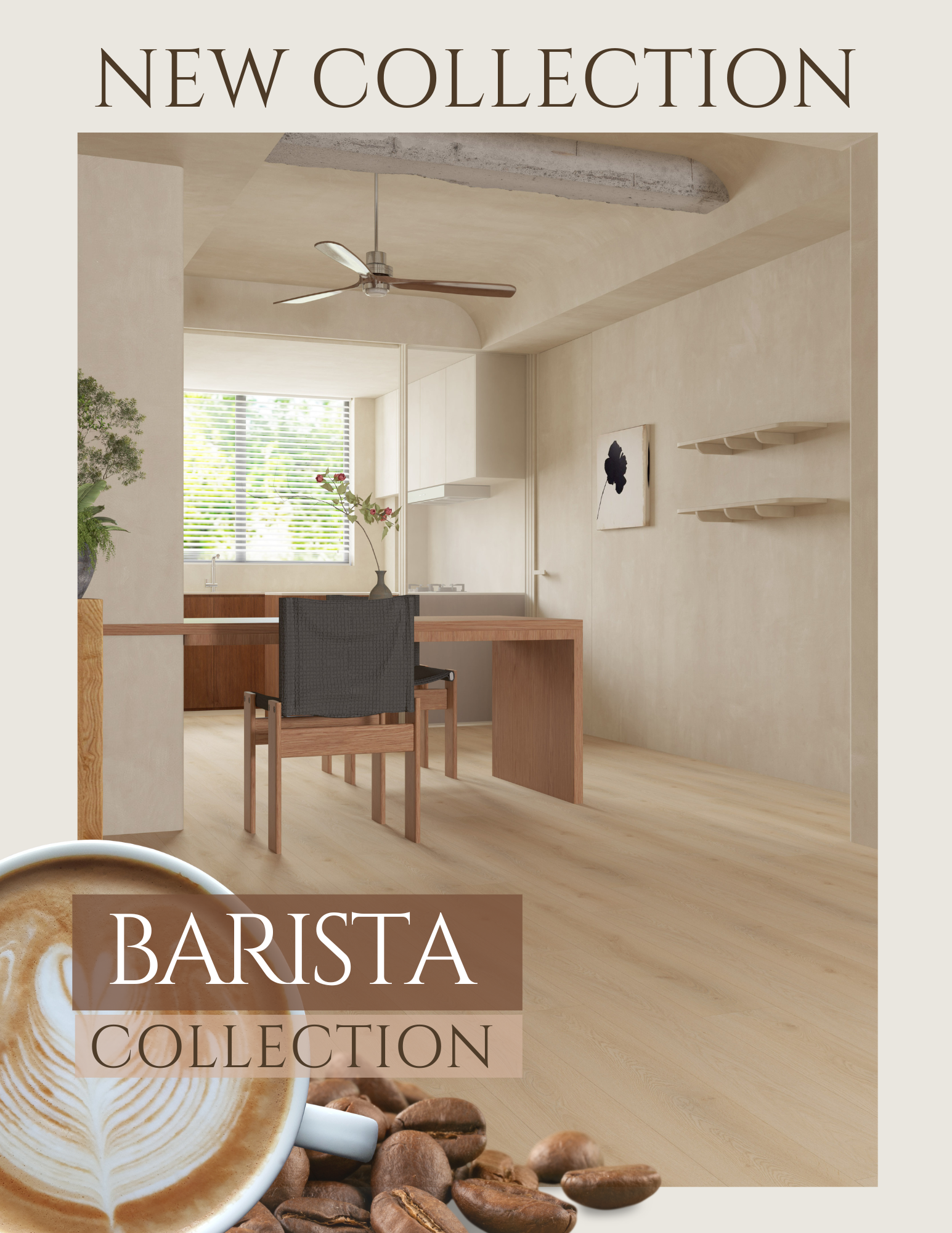 Luxury SPC Flooring Barista Collection 5.5 mm Thickness 25 mill Wear Layer