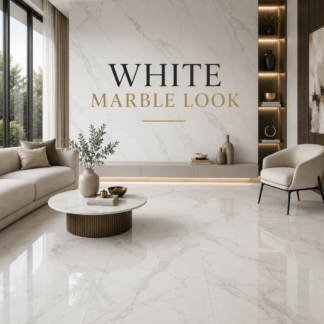 White Marble Look Porcelain Tile