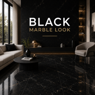 Black Marble Look Porcelain
