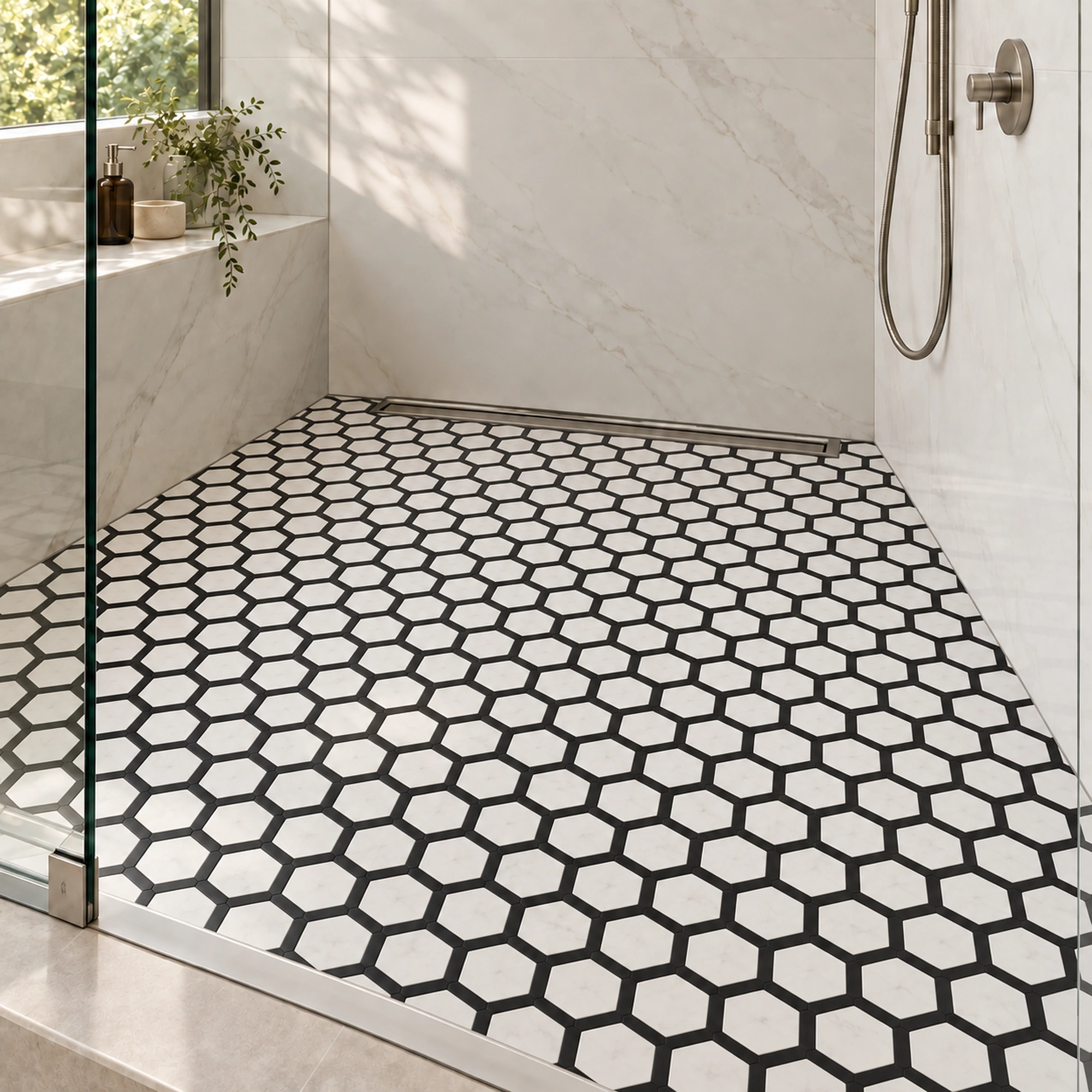 Black & White Hex MR32 Mosaic - Image 3