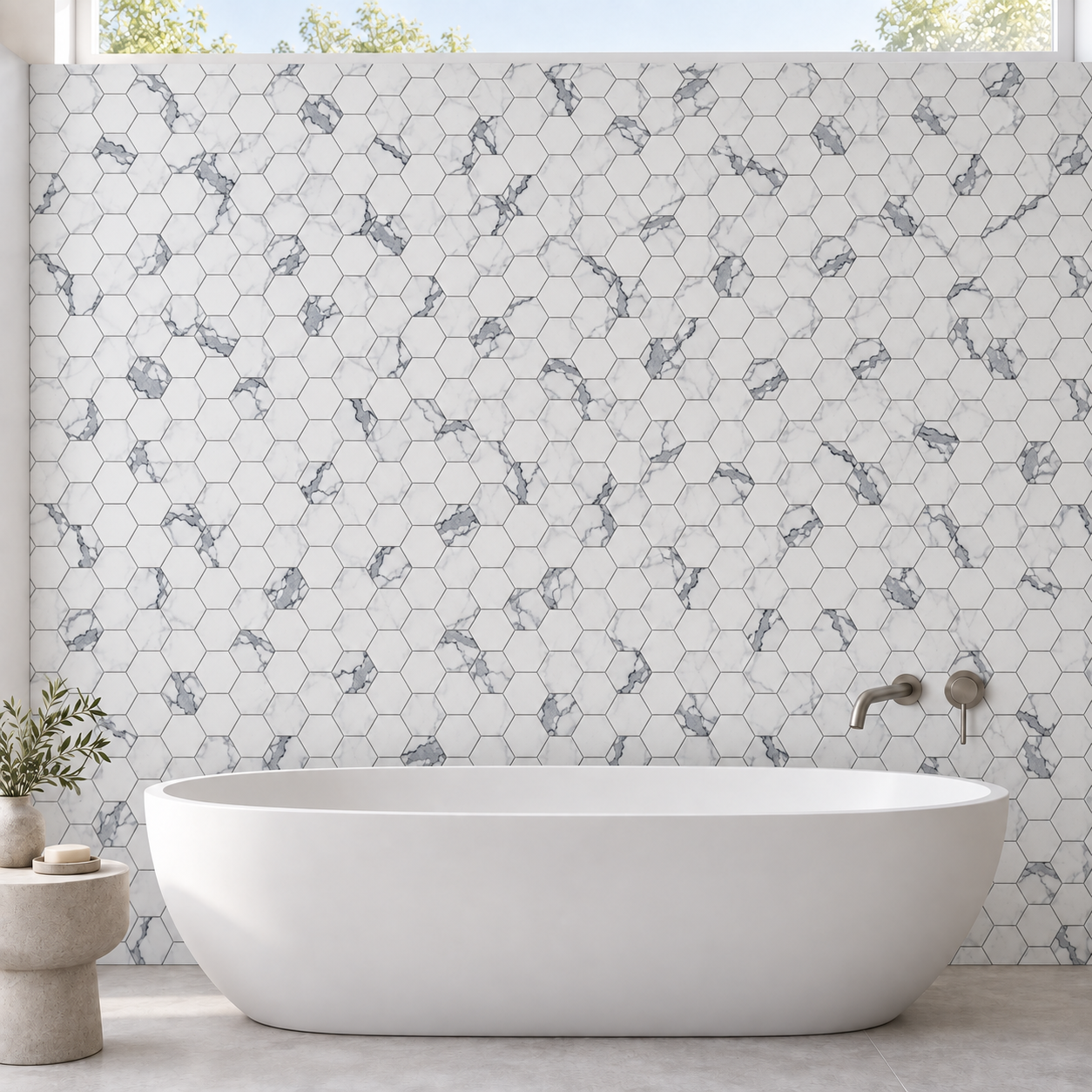 Carrara Hex RC456 Mosaic - Image 4