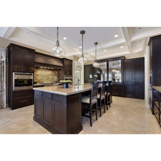 Ebony Shaker Kitchen Cabinet.