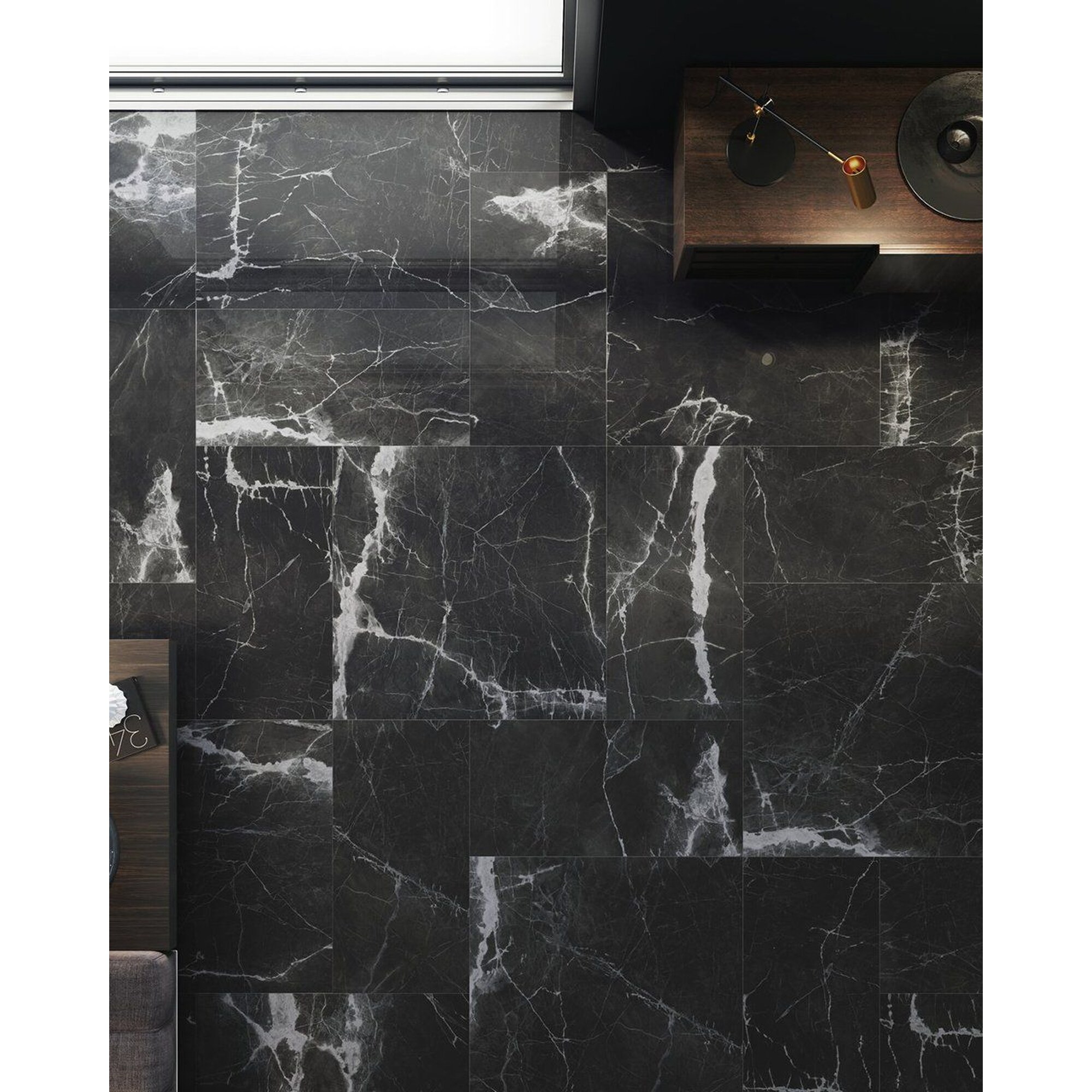 New Ice Black 18 x 47 Porcelain Tile