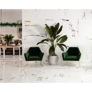New Ice White 18 x 47 Polished Porcelain Tile