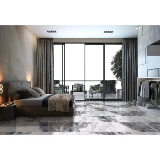 Glacier White Glossy 24x48 Porcelain Tile β a large-format glossy white tile featuring a sleek, reflective surface that enhances light and creates a spacious, modern aesthetic. Perfect for walls and floors in kitchens, bathrooms, and contemporary living areas. Each box contains 2 pieces covering 16 sq ft. Durable, elegant, and easy to maintain.