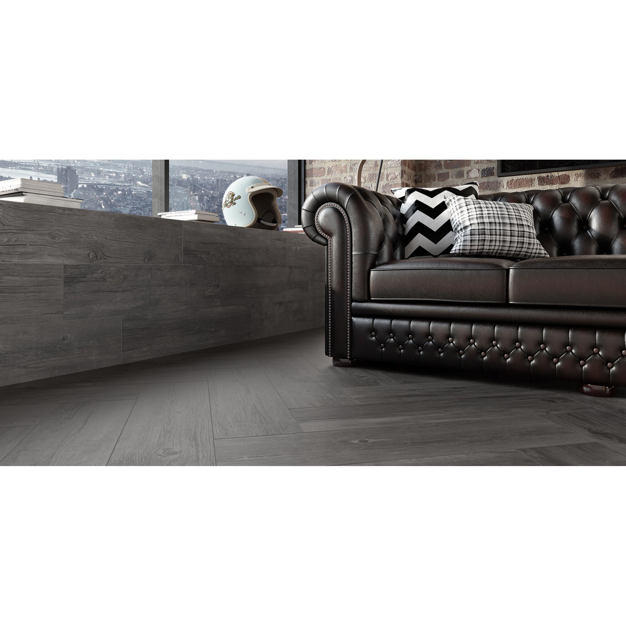 POWDER CONCRETE WOOD TILE