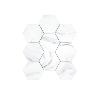 Calacatta Grey Hexagon - 12" x 10.6"
