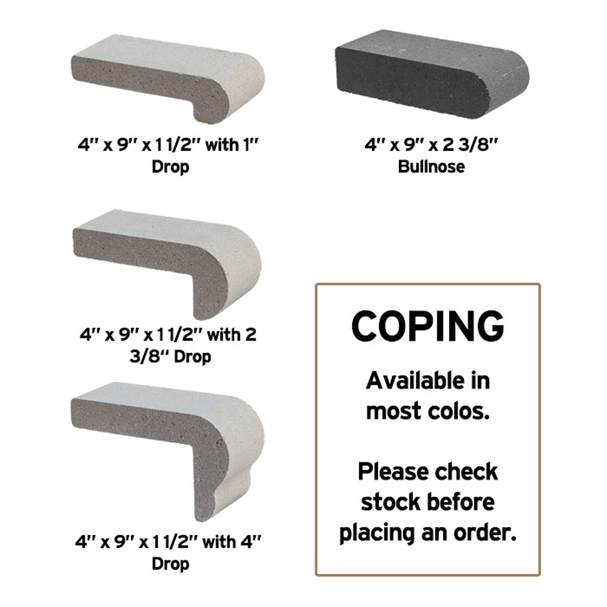 Coping Brick Pavers
