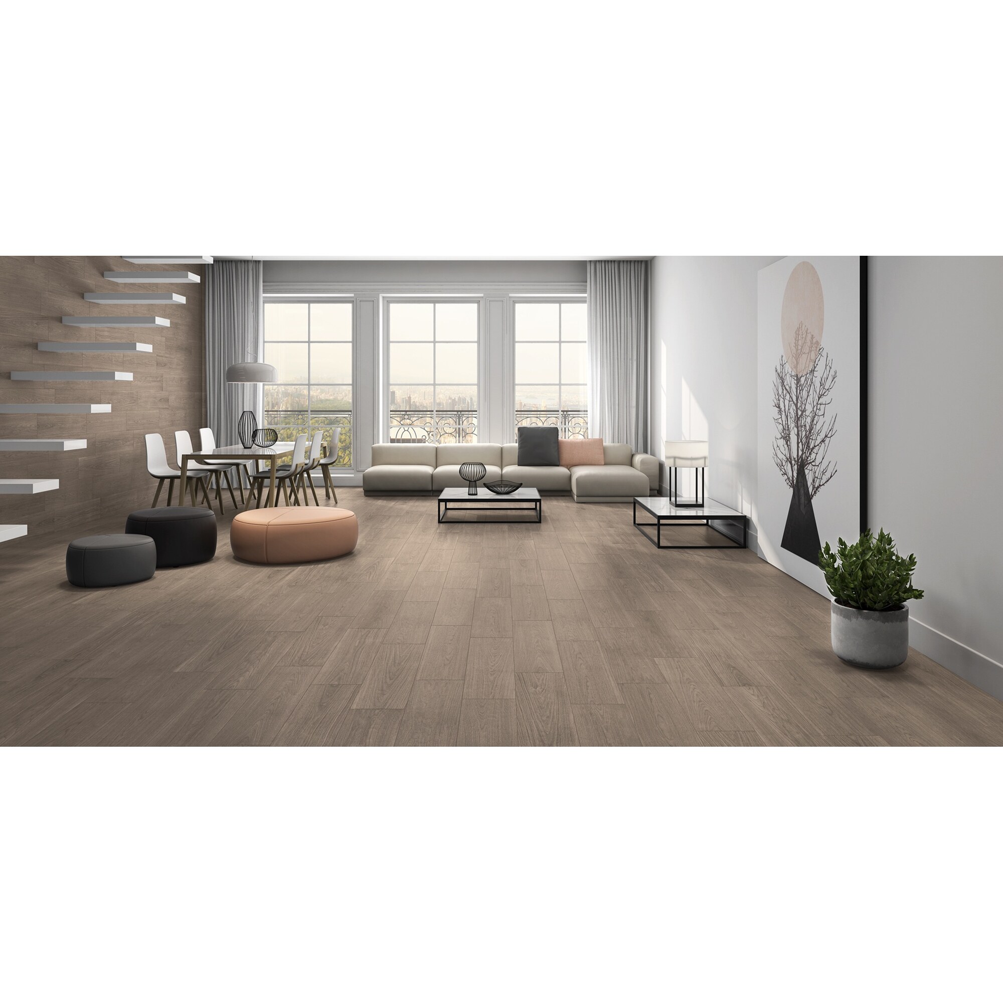 Jasper Brown Wood Porcelain Tile