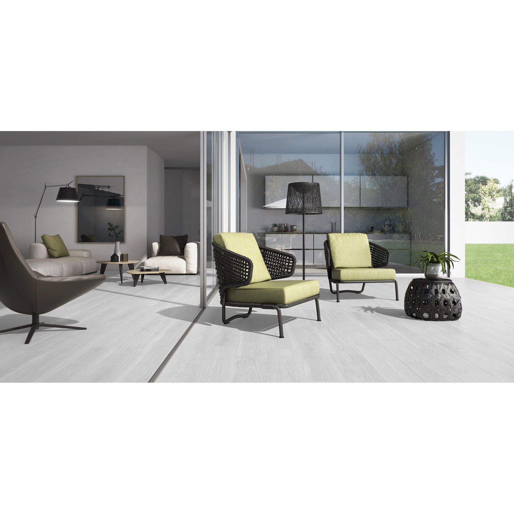 Jasper White Wood Porcelain Tile