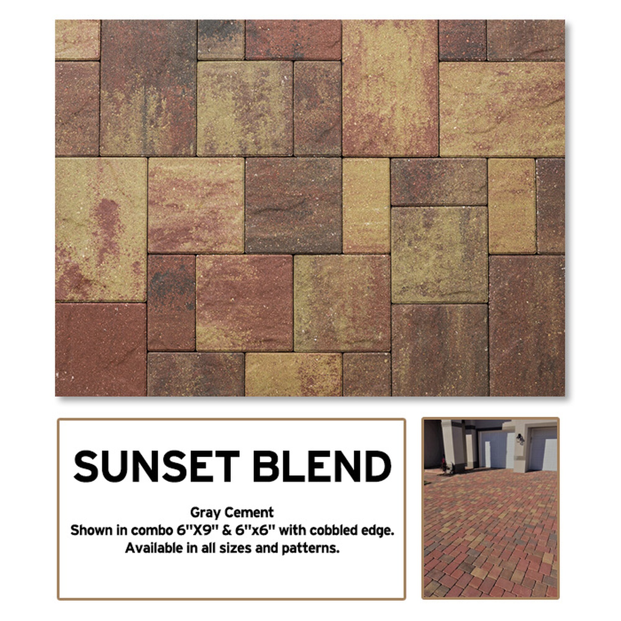 Sunset Blend Brick Pavers